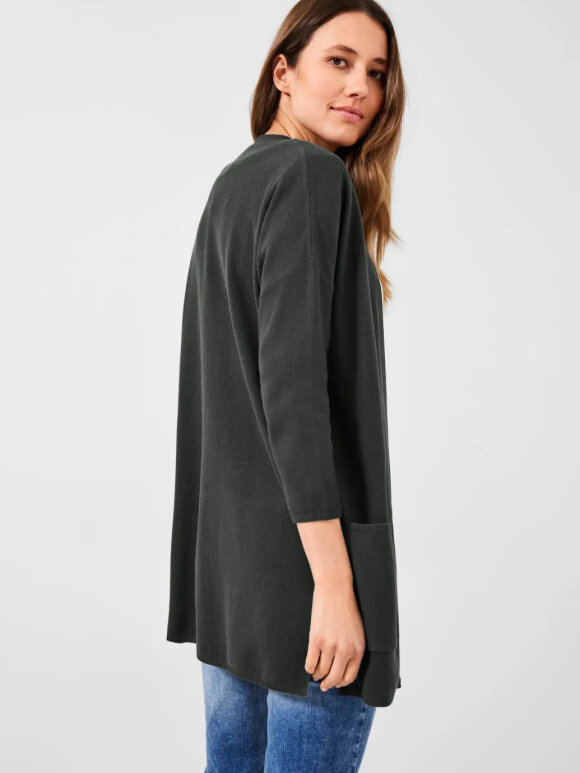 Cecil - Long Structured Open Cardigan