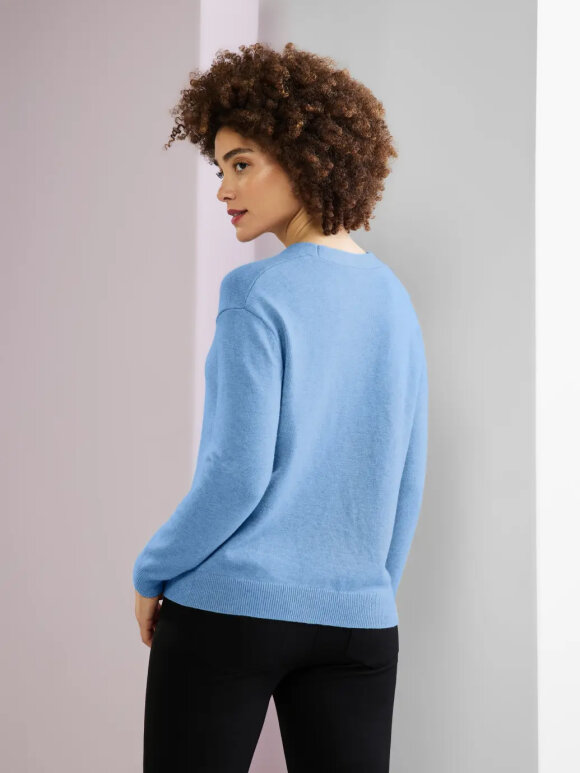 Street One - LTD QR soft v-neck sweater